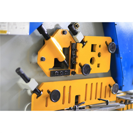 Økonomisk Universal Hydraulic Ironworker Kina Producenter Pris Sikkerhed Klipning Stansning Bøjning og hakmaskine